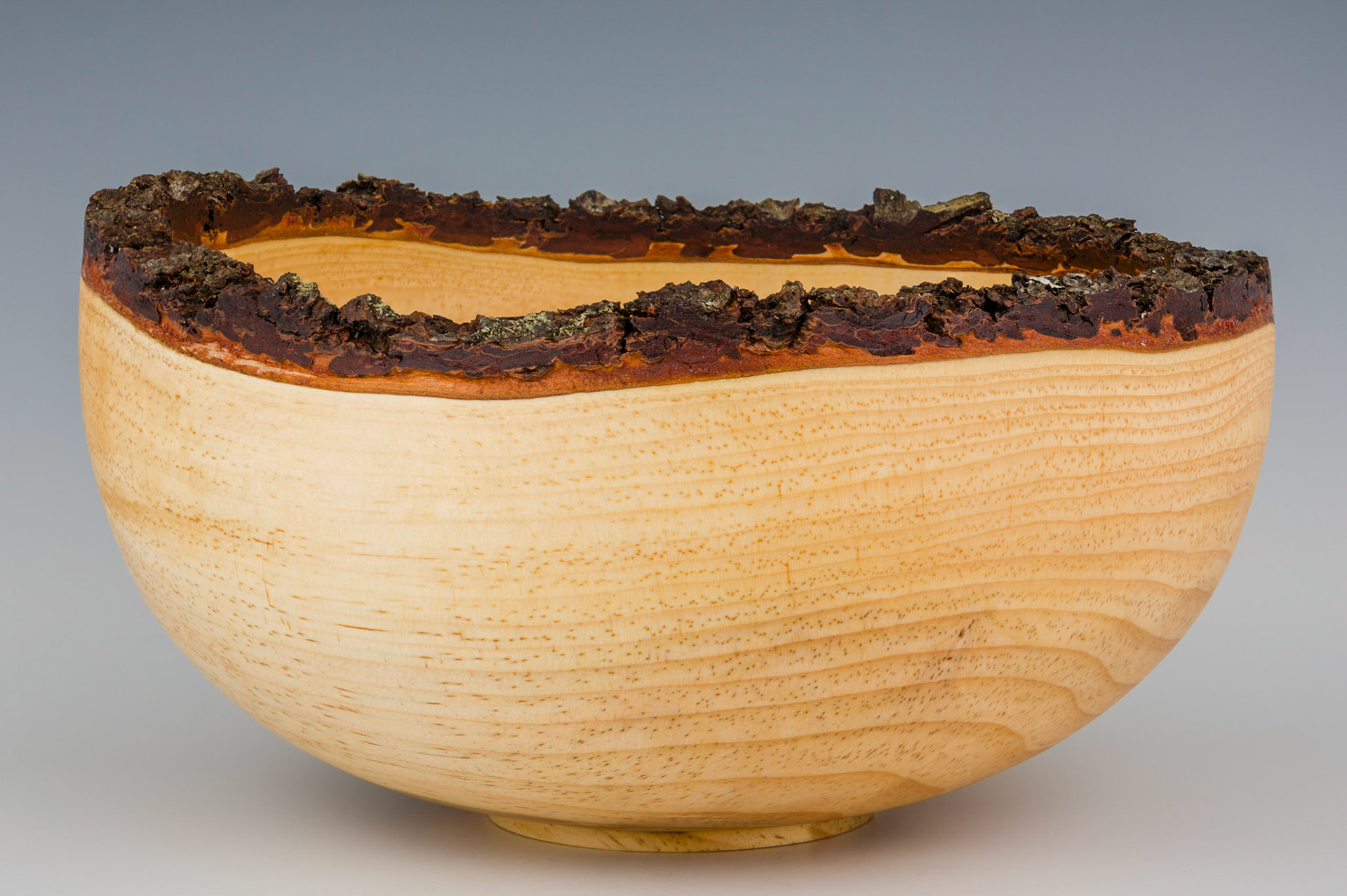 Pine Natural Edge Bowl - Diameter: 9 3/4 inches, Height: 5 inches (G33)