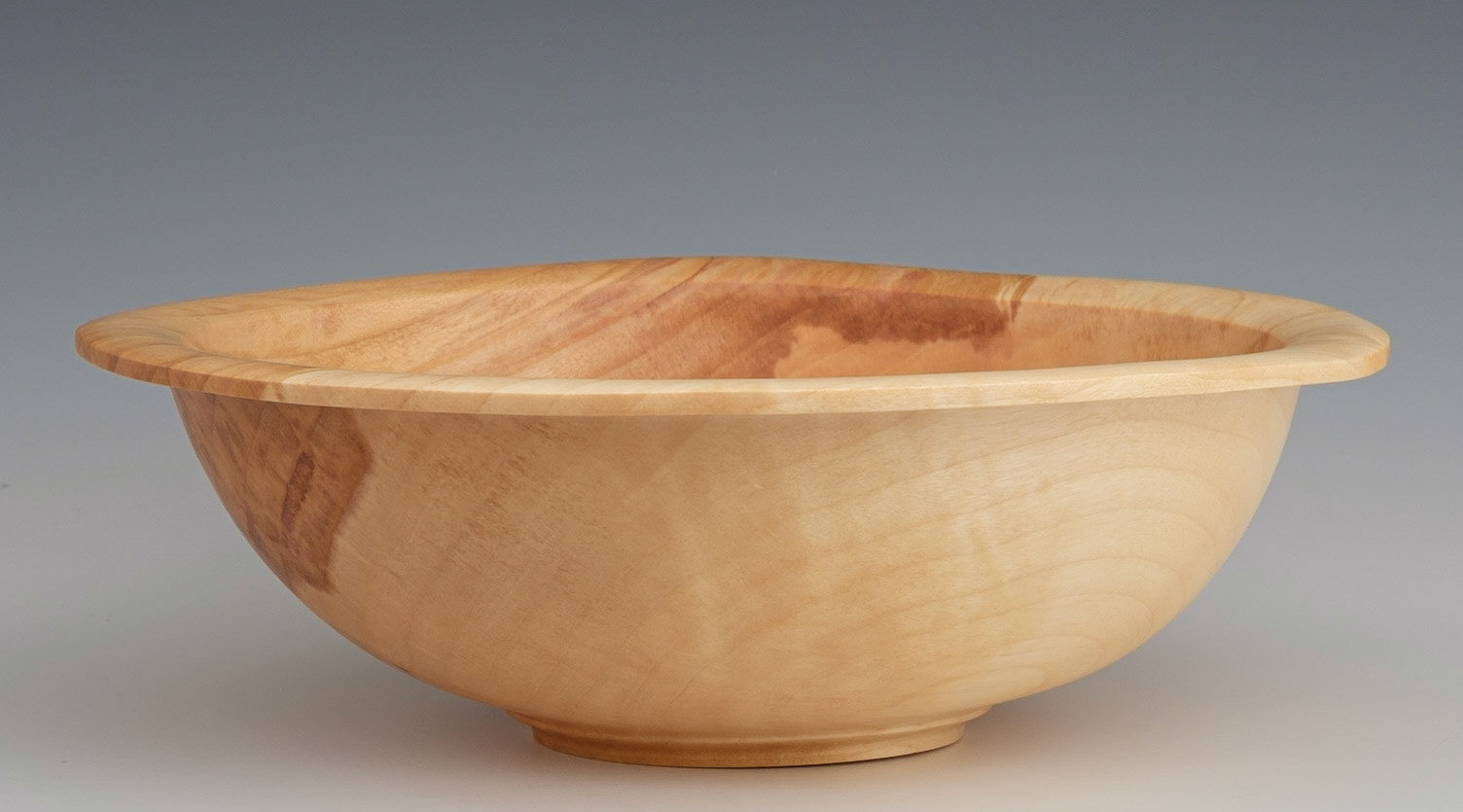 Birch Bowl - Diameter: 12 5/8 inches, Height: 4 inches (J67)