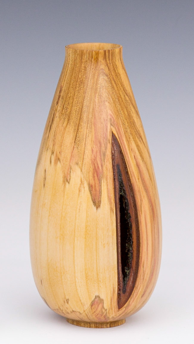 Plum Hollow Form - Diameter: 3 inches, Height: 6 3/8 inches (F73)