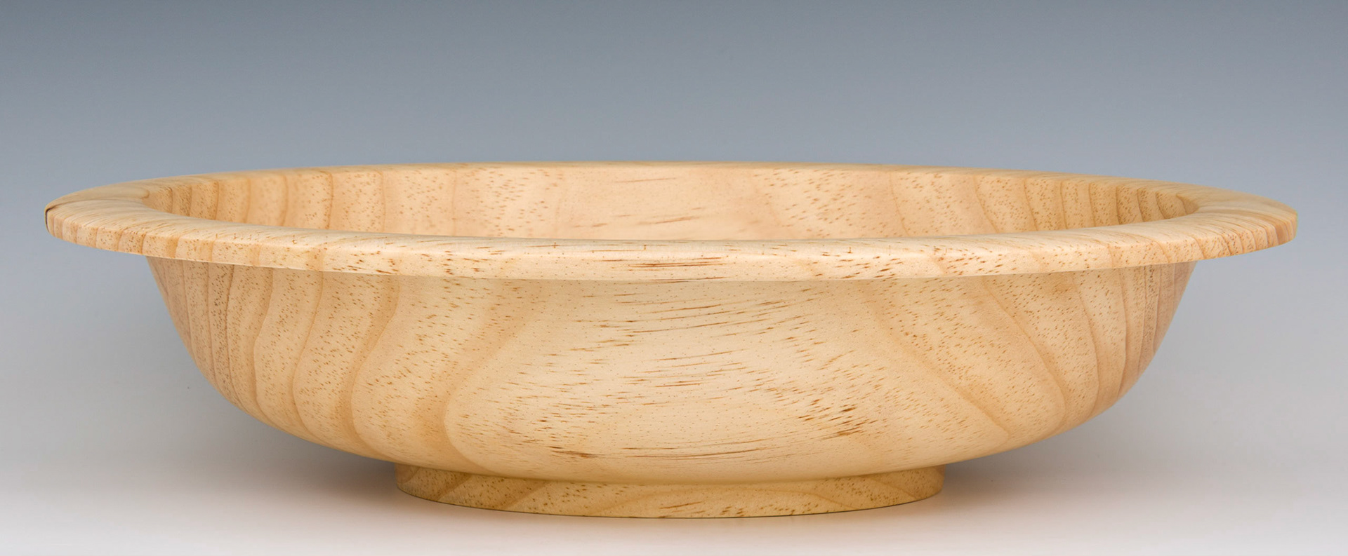 Pine Bowl - Diameter: 14 3/4 inches, Height: 3 3/8 inches (G63)