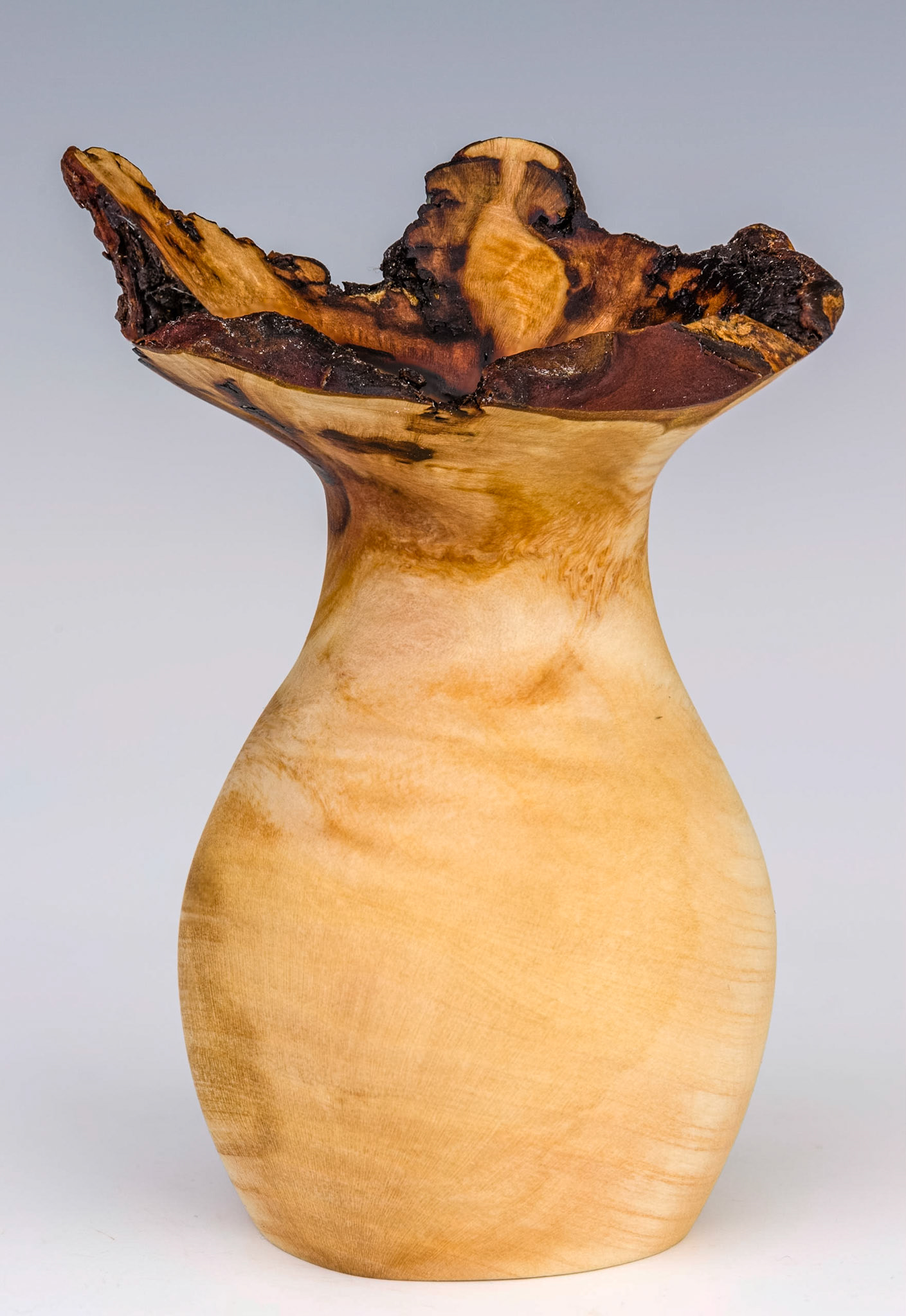 Madrone Natural Edge Hollow Form - Diameter: 2 3/4 inches, Height: 4 inches (A61)