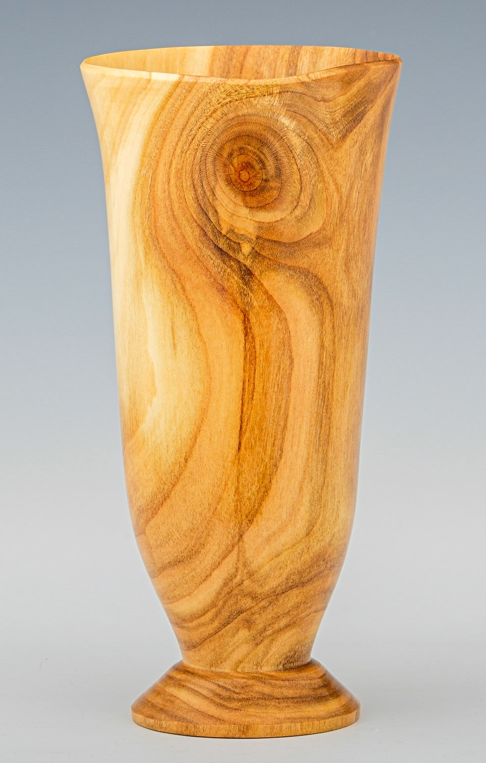 Cherry Vessel - Diameter:  3 1/4 inches, Height:  6 1/2 inches (J24)