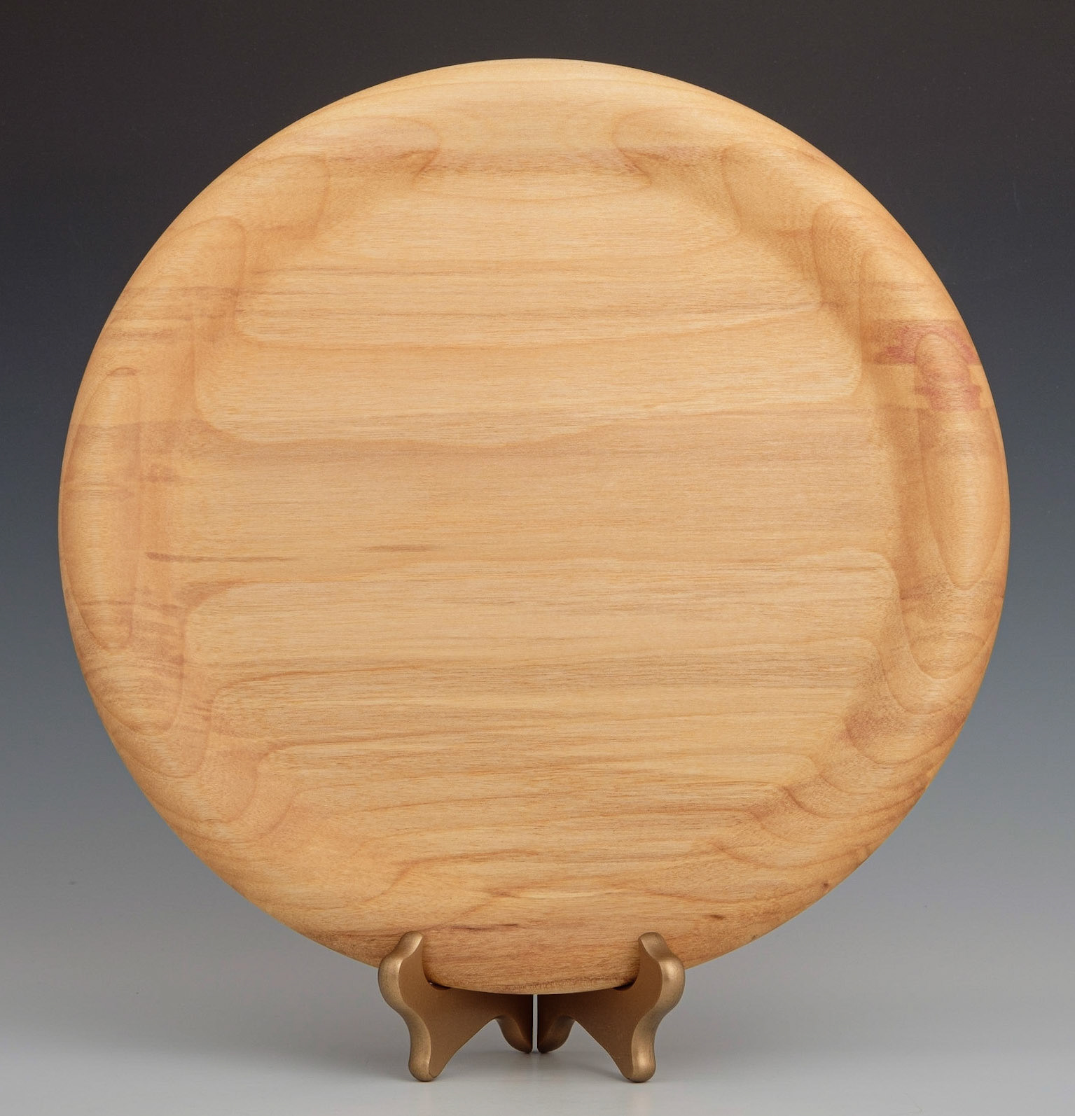 Birch Platter - Diameter: 13 1/4 inches, Height: 1 inch (J57)