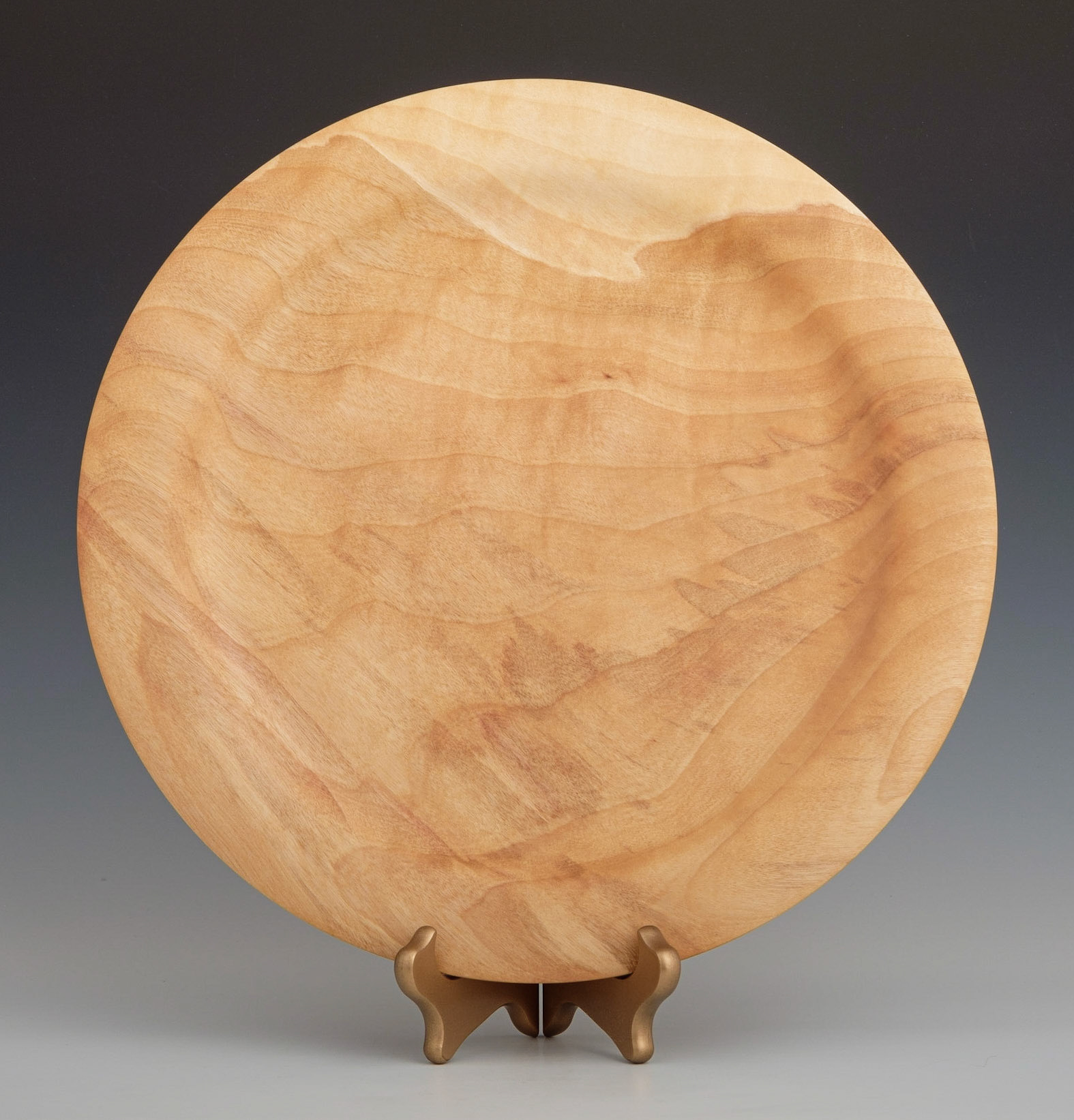 Birch Platter - Diameter: 13 3/4 inches, Height: 1 inch (J59)