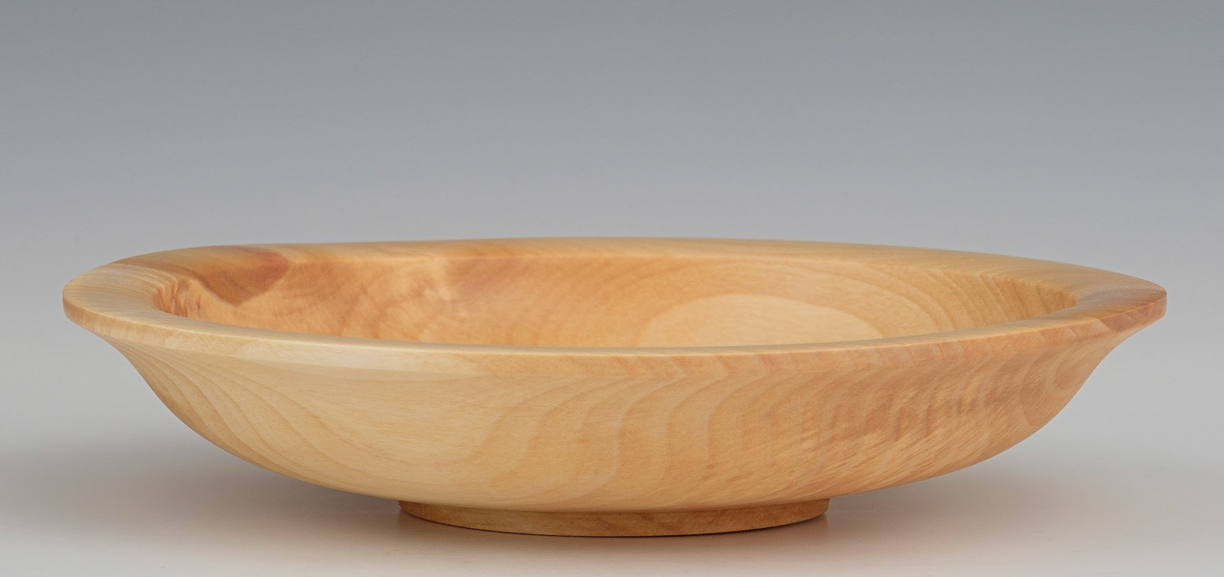 Birch Bowl - Diameter: 8 3/4 inches, Height: 1 3/4 inches (J86)