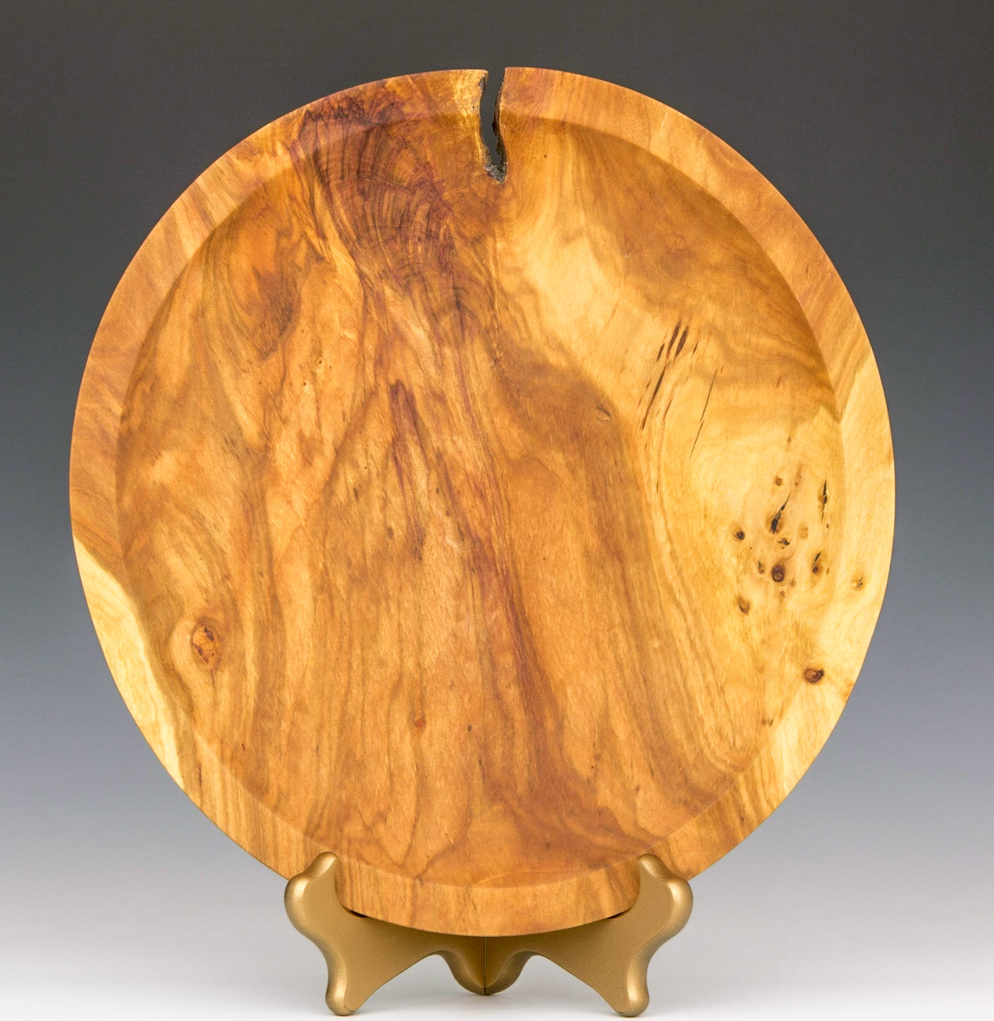 Plum Platter - Diameter: 10 3/4 inches, Height: 1 1/8 inches (F23)
