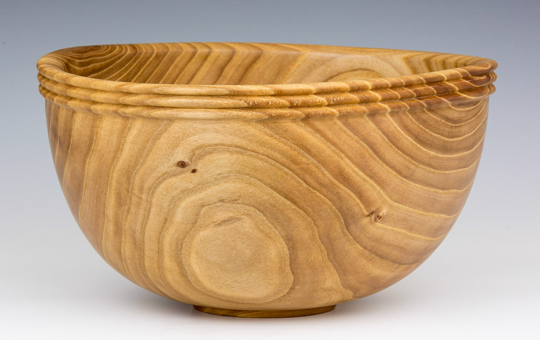 Elm Bowl - Diameter: 8 7/8 inches, Height: 5 inches (C12)
