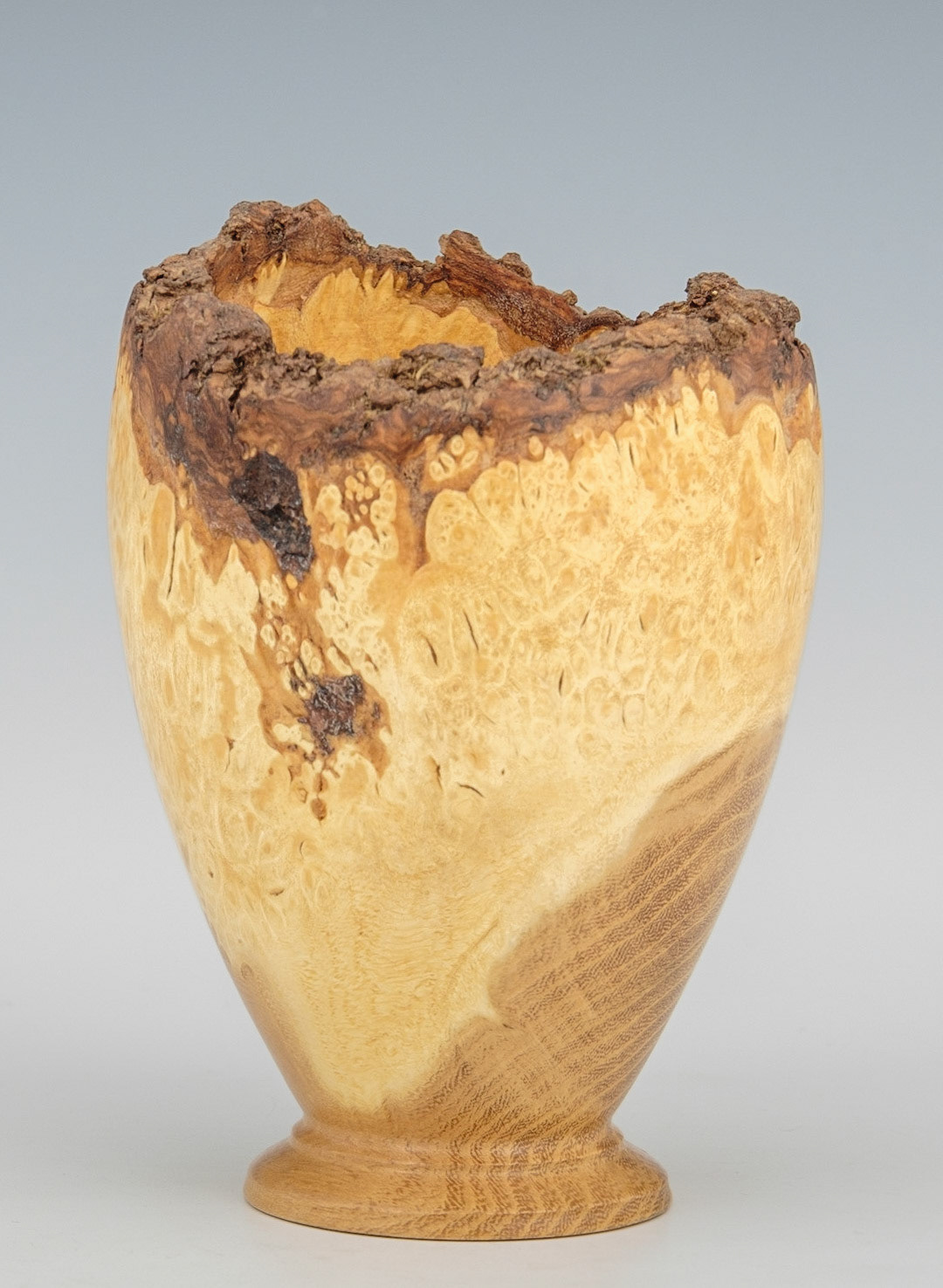 Black Locust Natural Edge Vessel - Diameter: 3 1/4 inches, Height: 4 1/2 inches   (D95)
