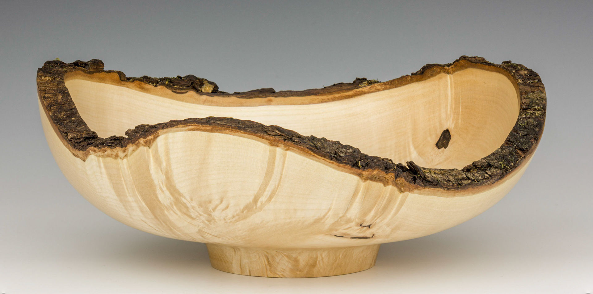 Maple Natural Edge Bowl - Diameter: 9 3/4 inches, Height: 4 inches (G29)