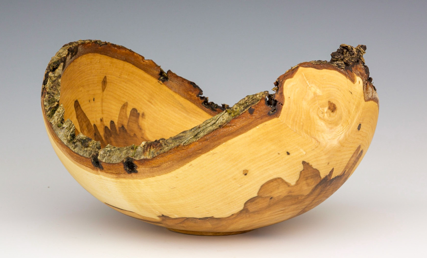 Ash Natural Edge Bowl - Diameter: 8 1/4 inches, Height: 4 1/2 inches  (A39)