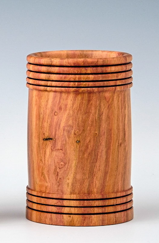 Plum Vessel - Diameter: 2 5/8 inches, Height: 4 inches (J111)