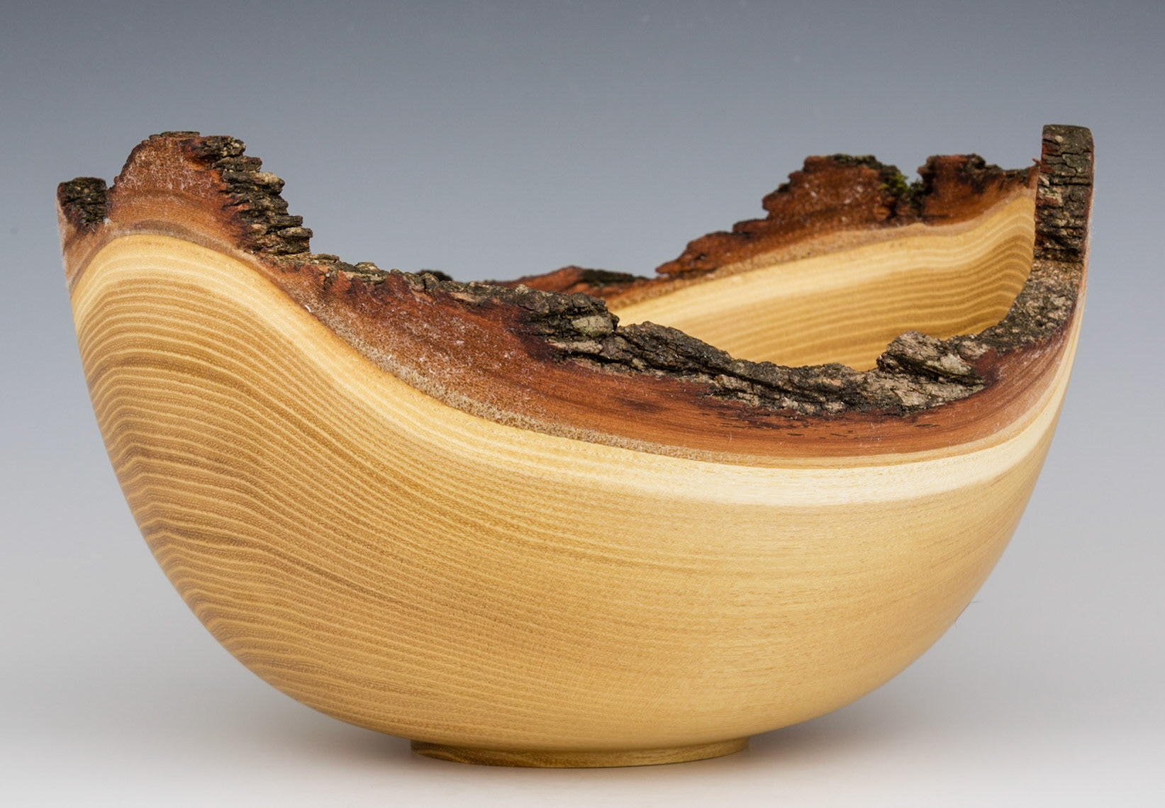 Black Locust Natural Edge Bowl - Diameter: 10 1/4 inches, Height: 6 1/4 inches (K5)