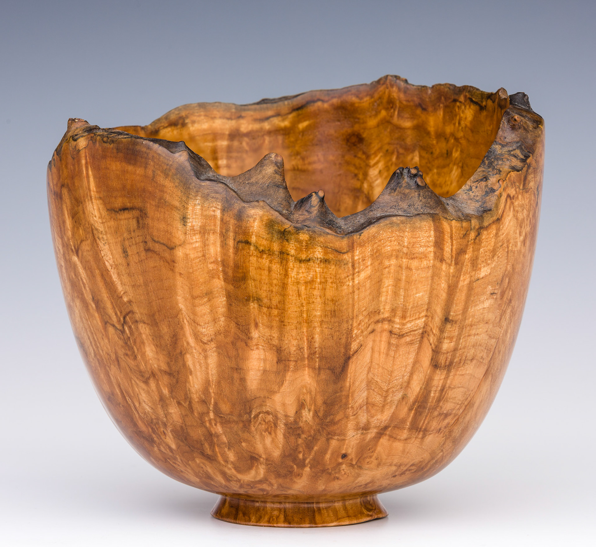 Maple Natural Edge Bowl - Diameter: 6 1/8 inches, Height: 5 1/4 inches (A148)