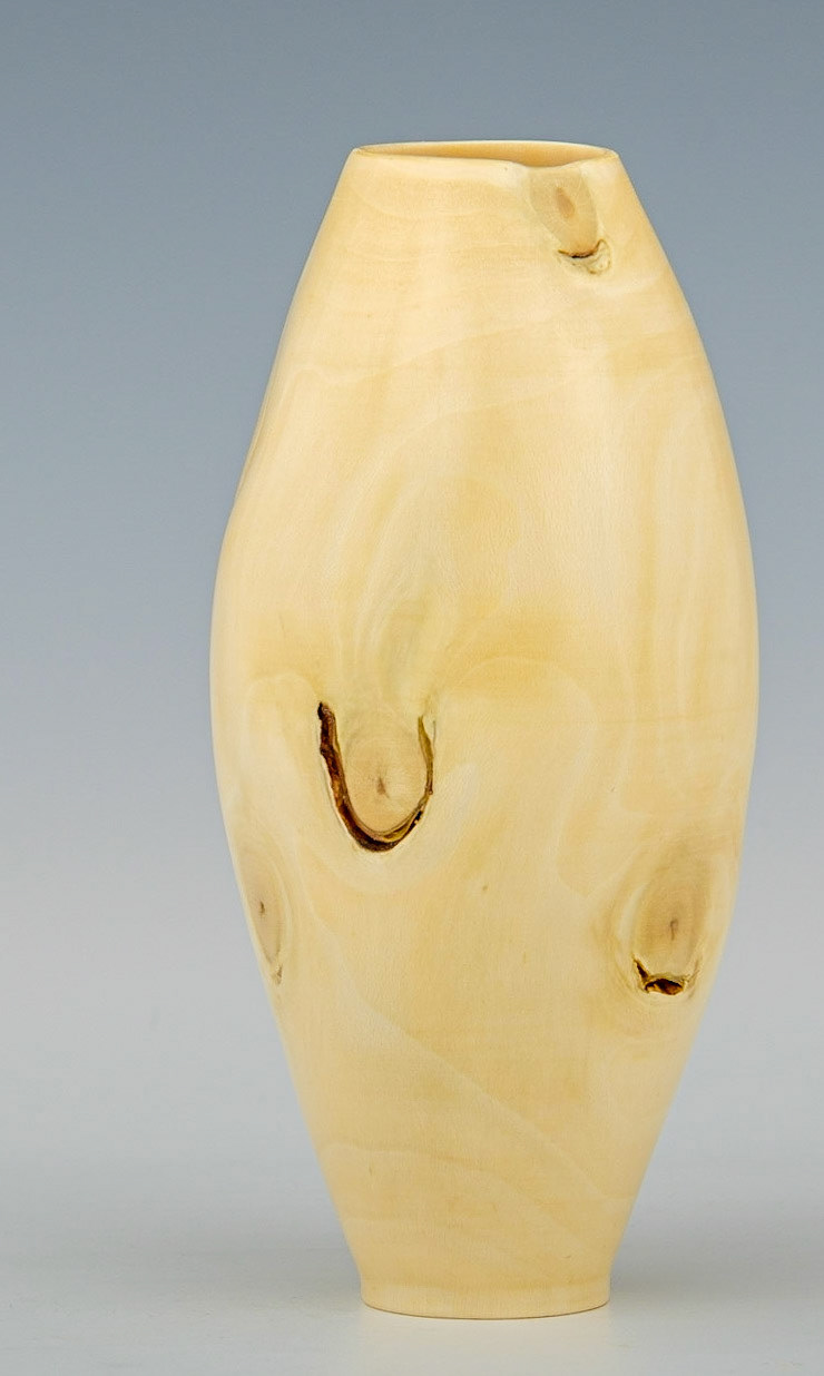 Holly Hollow Form - Diameter: 2 3/8 inches, Height: 5 1/8 inches (B120)