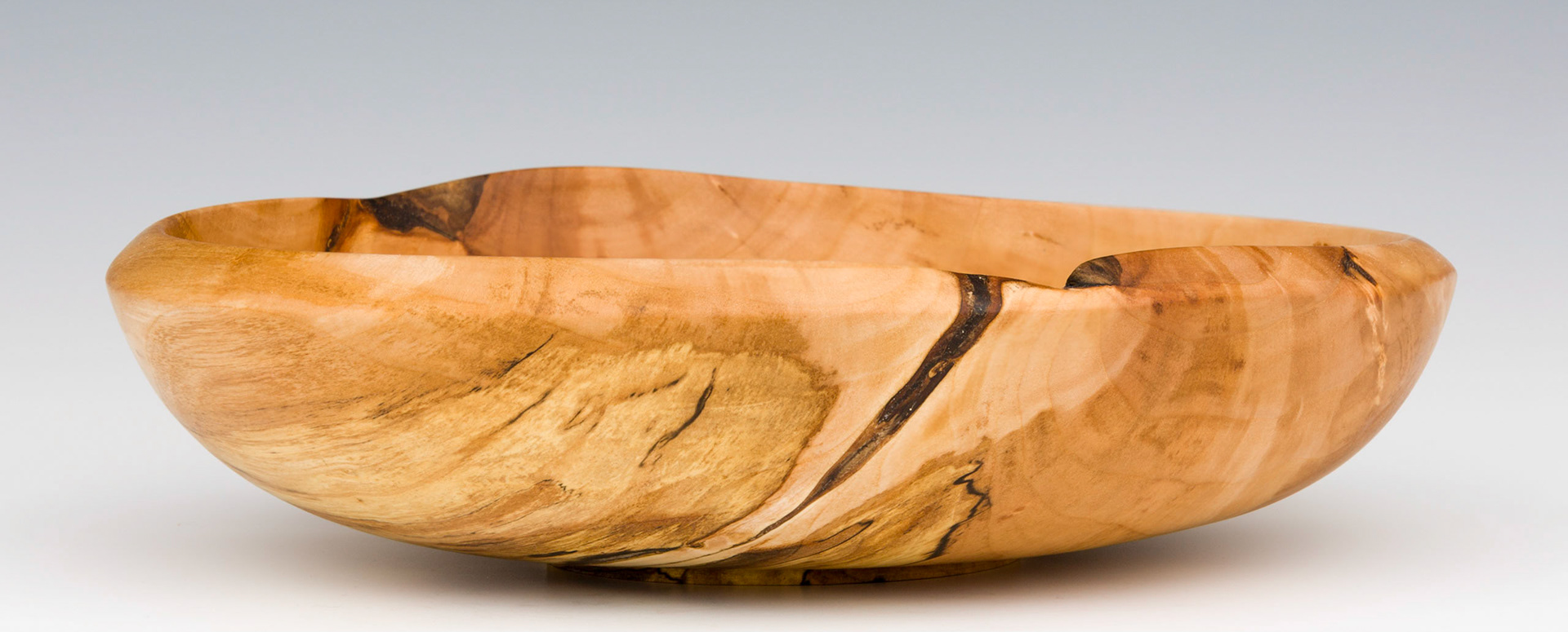 Pussy Willow Bowl - Diameter: 8 7/8 inches, Height: 2 1/4 inches (B22)