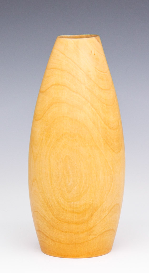 Plum Hollow Form - Diameter: 3 1/2 inches, Height: 8 inches (F77)