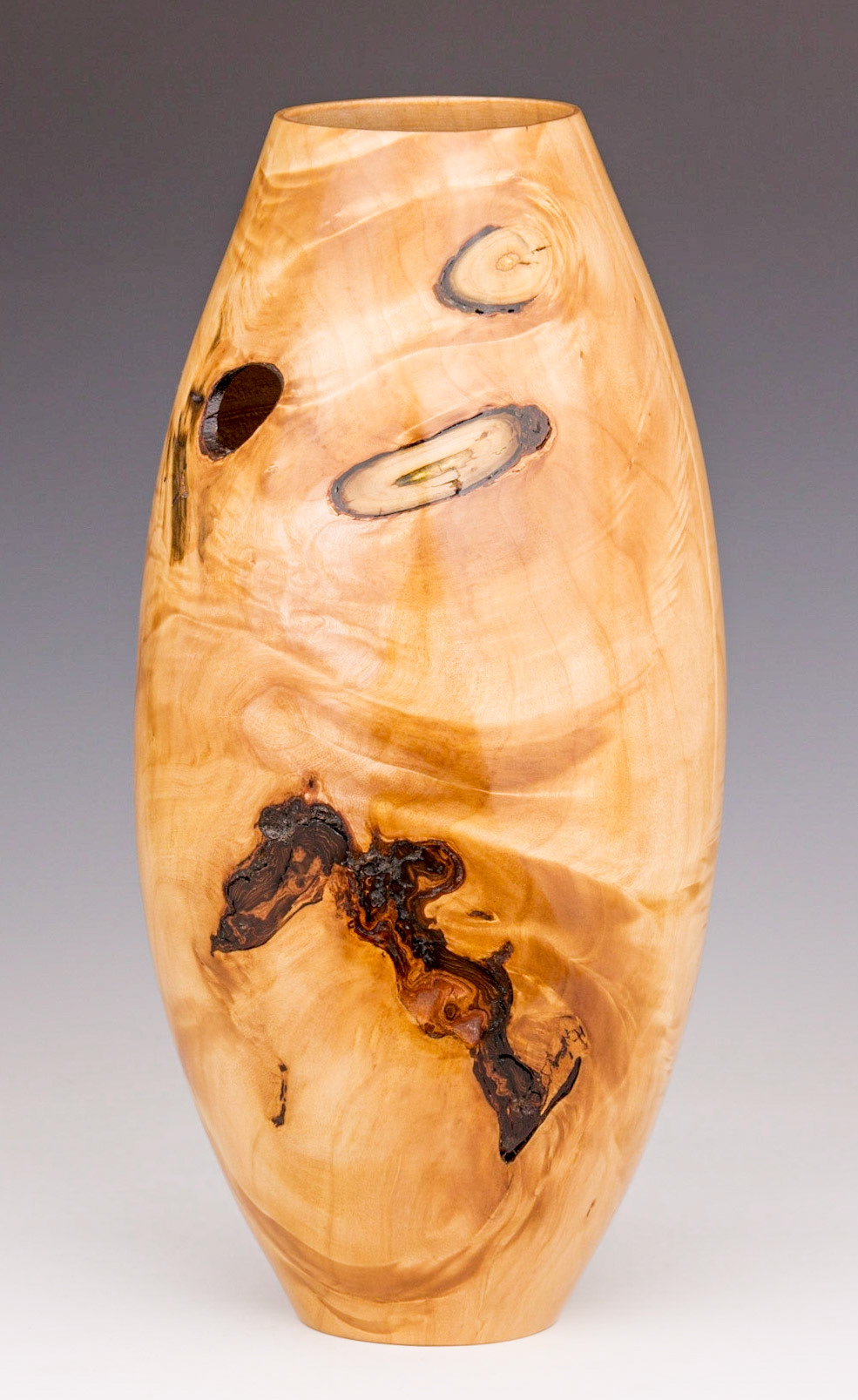 Willow Hollow Form - Diameter: 6 inches, H: 12 1/4 inches (C77)