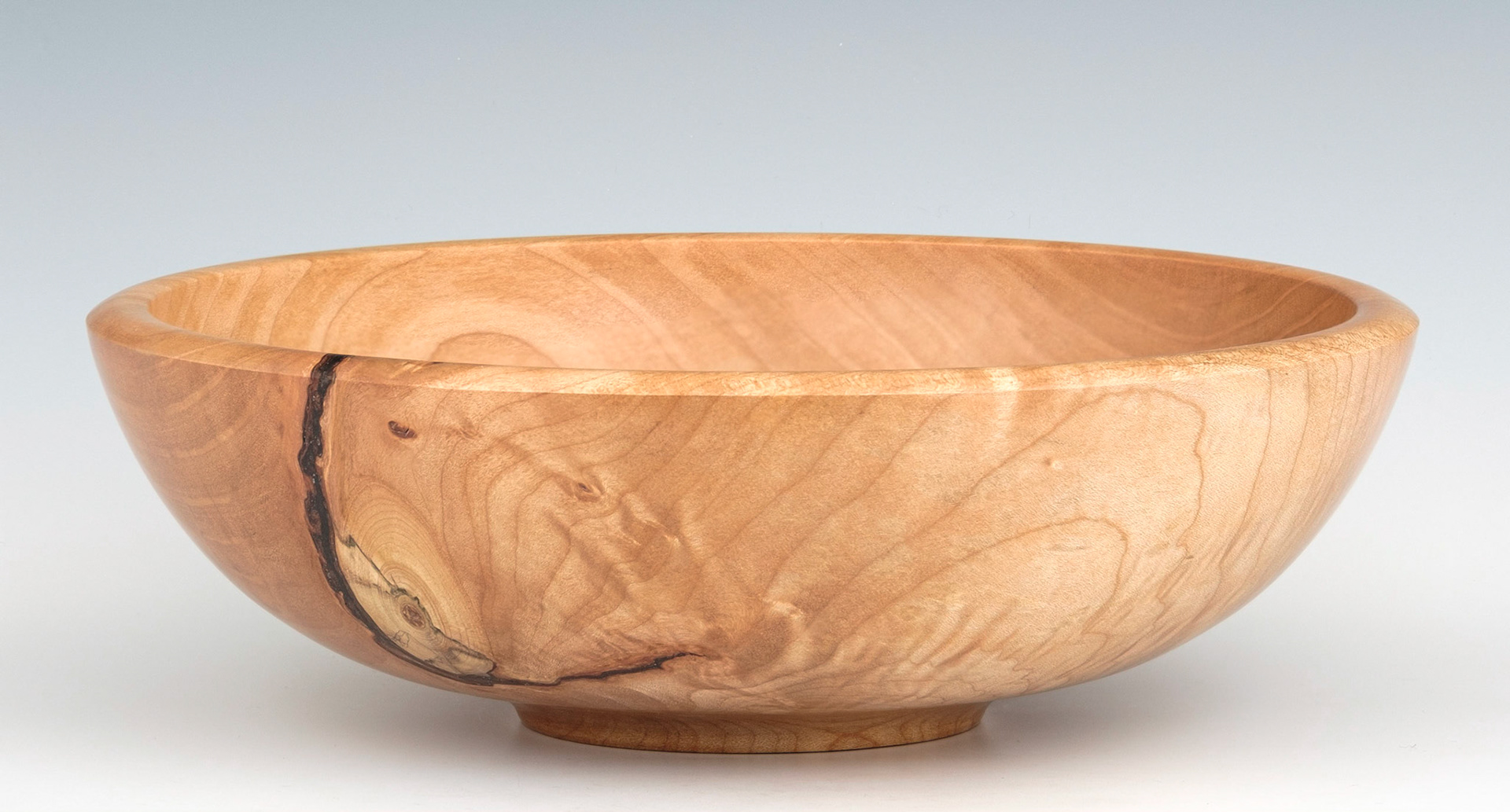 Maple Bowl - Diameter: 10 1/4 inches, Height: 3 1/4 inches (D53)