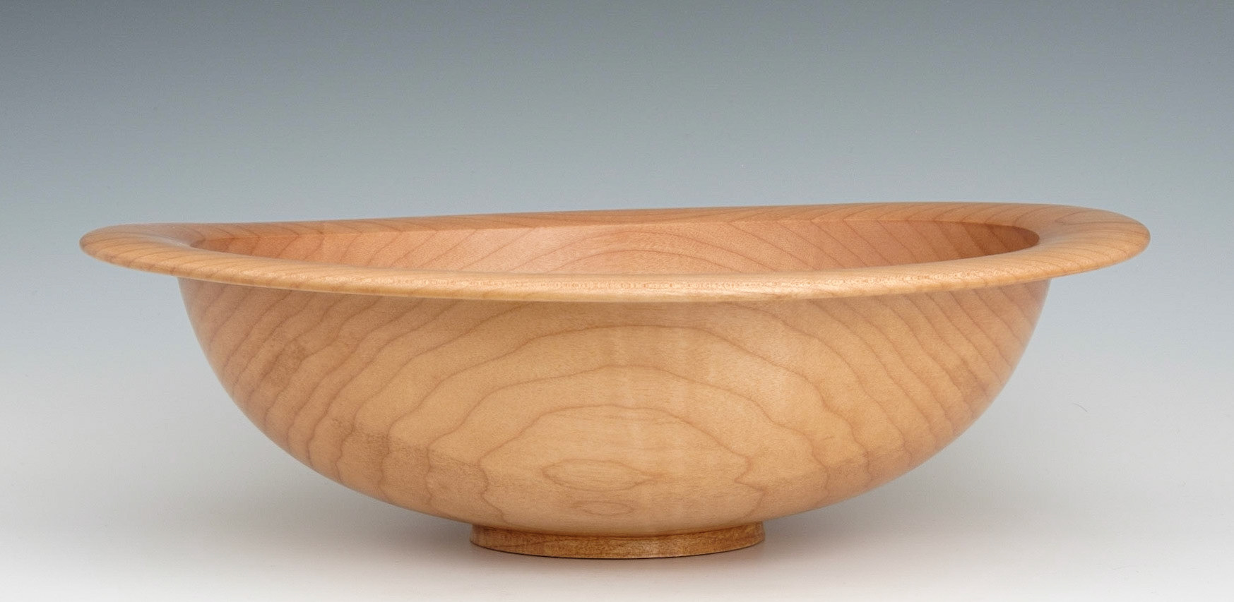 Maple Bowl - Diameter: 14 1/8 inches, Height: 4 3/8 inches (F42)