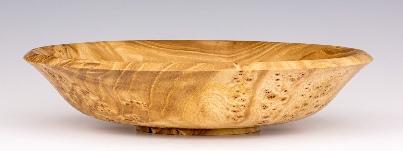 Elm Bowl - Diameter: 9 1/2 inches, Height: 2 1/8 inches (C20)