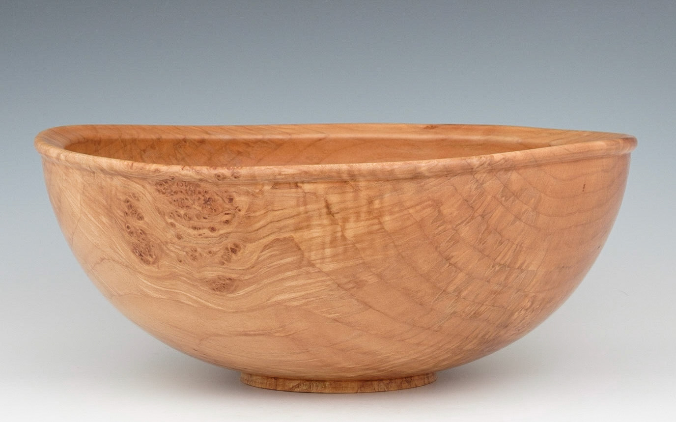 Maple Bowl - Diameter: 13 1/2 inches, Height: 5 1/2 inches (F40)