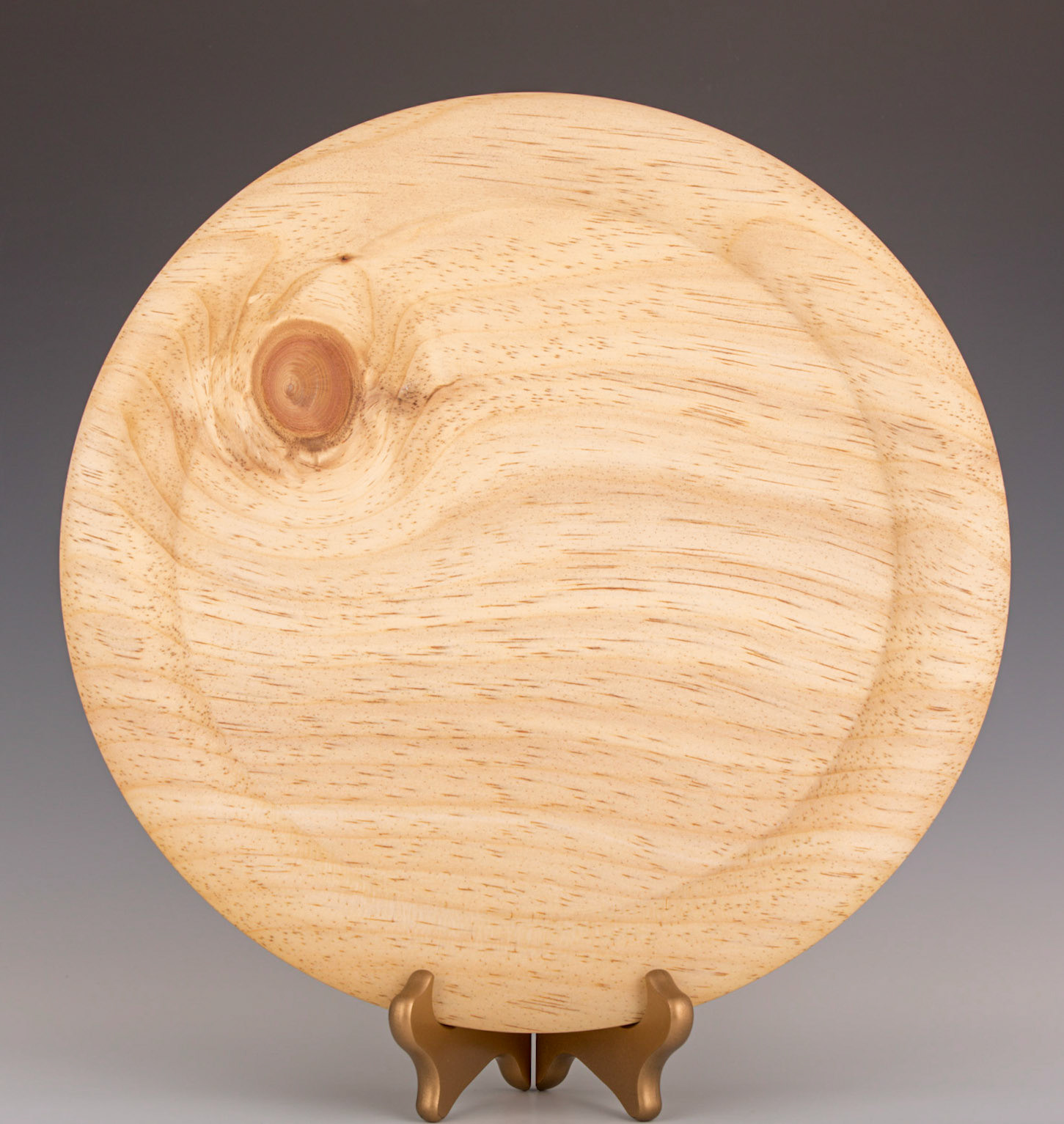 Pine Platter - Diameter: 12 7/8 inches, Height: 1 inches (G73)