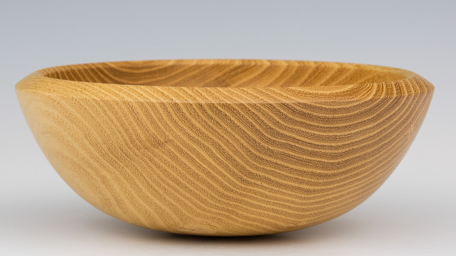 Black Locust Round Bottom Bowl - Diameter: 7 1/4 inches, Height: 2 3/4 inches (K23)