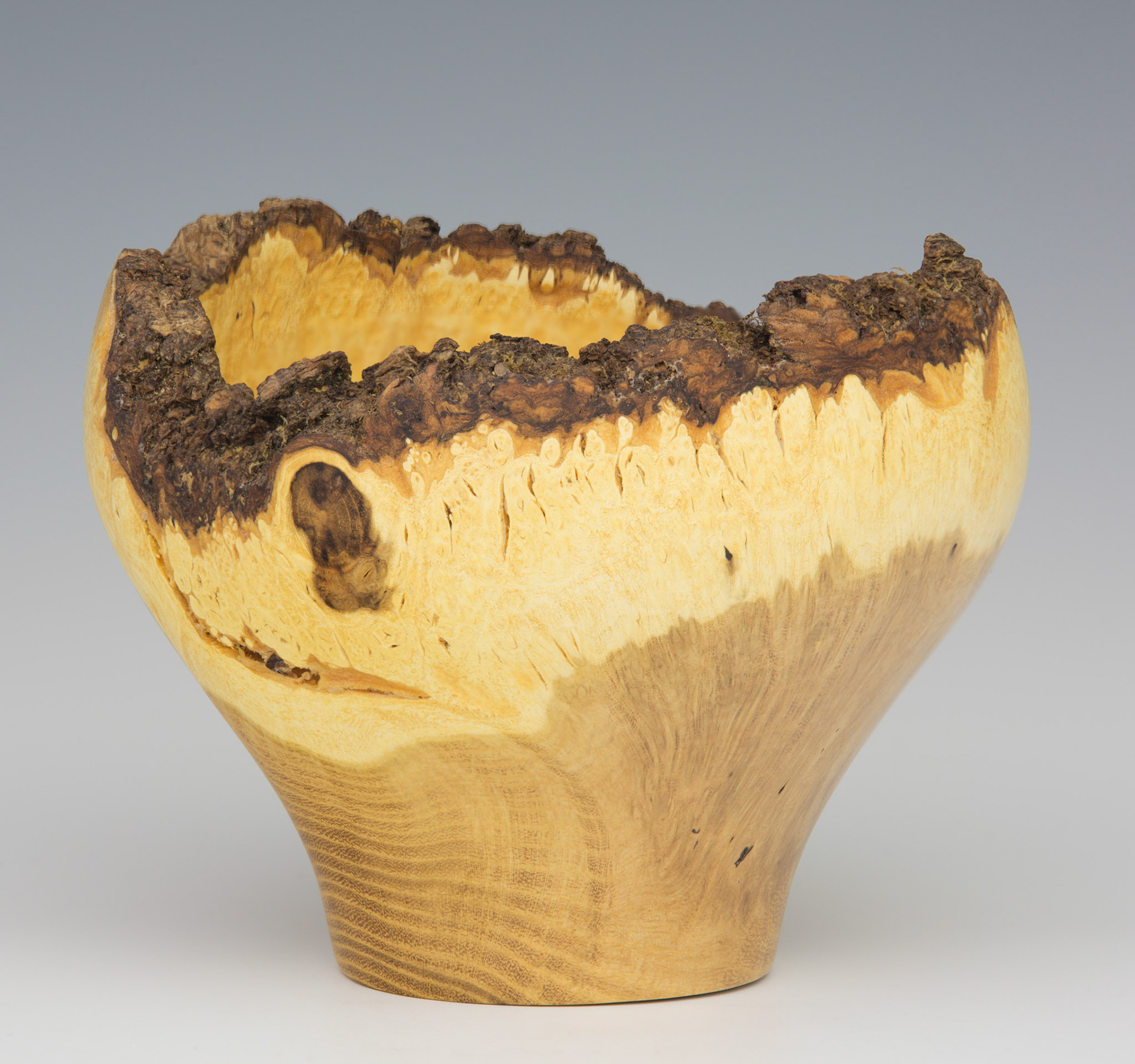Black Locust Natural Edge Bowl - Diameter: 5 1/4 inches, Height: 4 inches (B43)