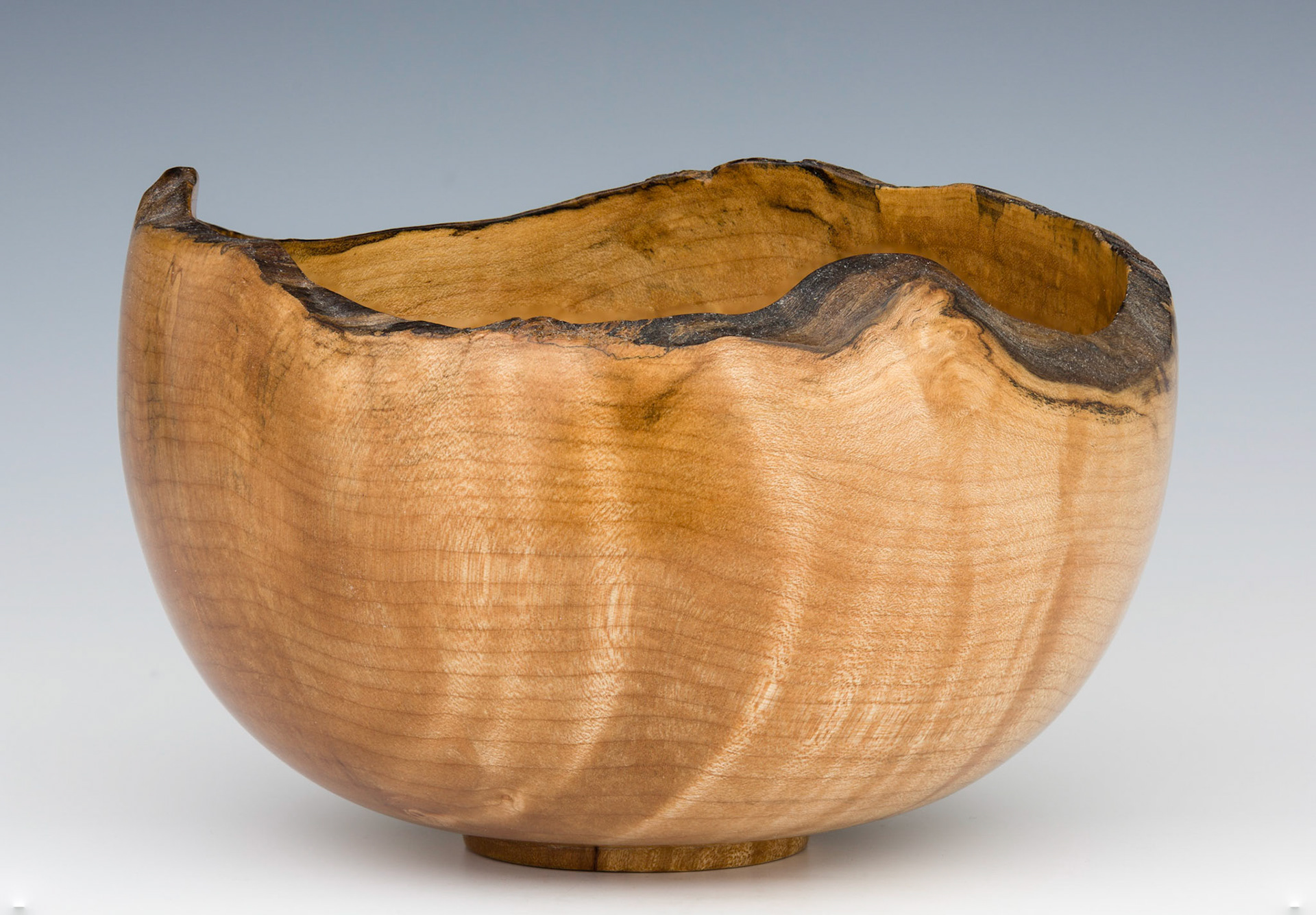 Maple Natural Edge Bowl - Diameter: 7 1/4 inches, Height: 4 5/8 inches  (A140)