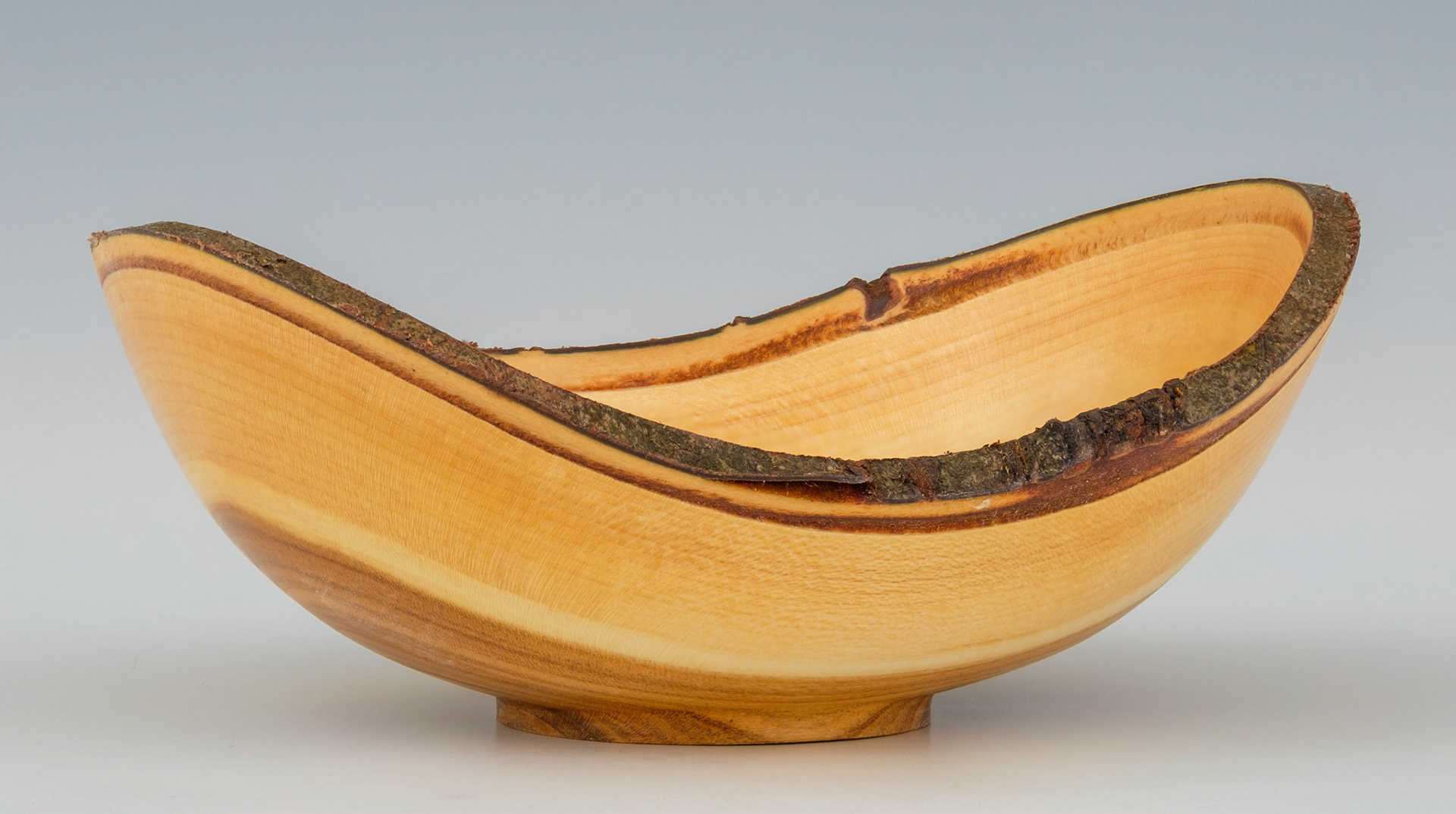 Cherry Natural Edge Bowl - Diameter: 5 3/4 inches, Height: 2 1/4 inches (J2)