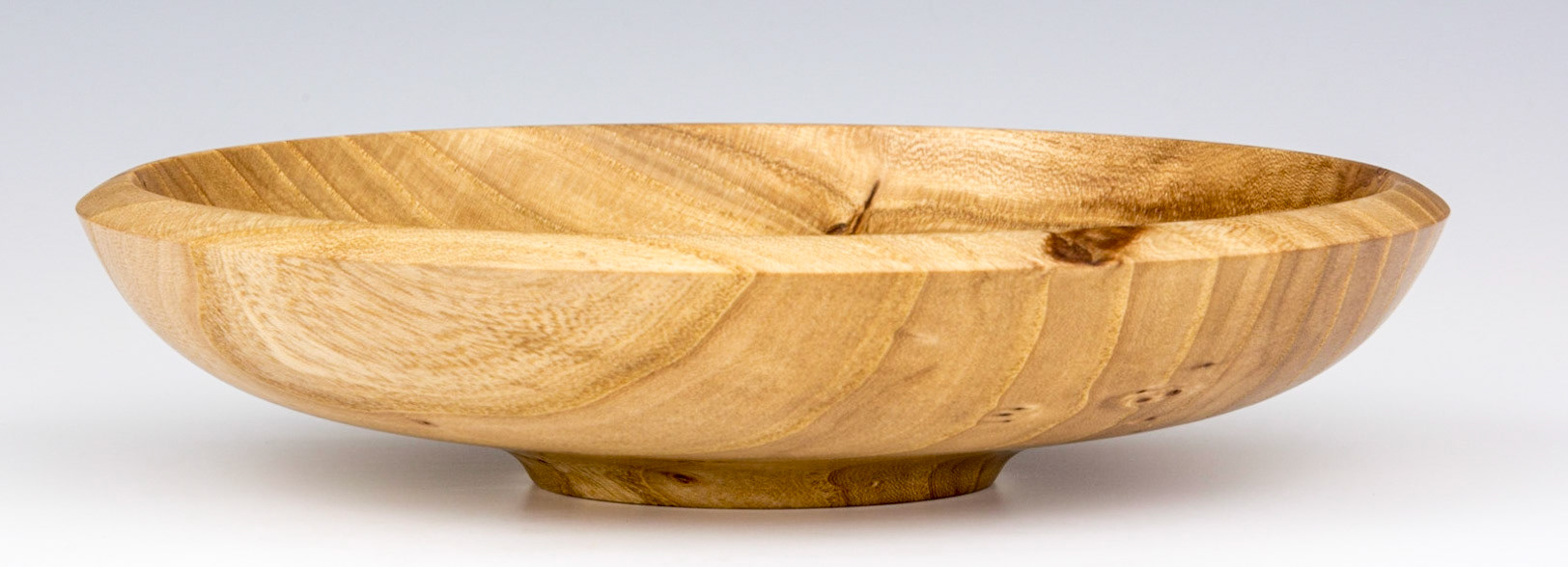 Elm Bowl - Diameter: 7 9/16 inches, Height: 1 11/16 inches (C28)