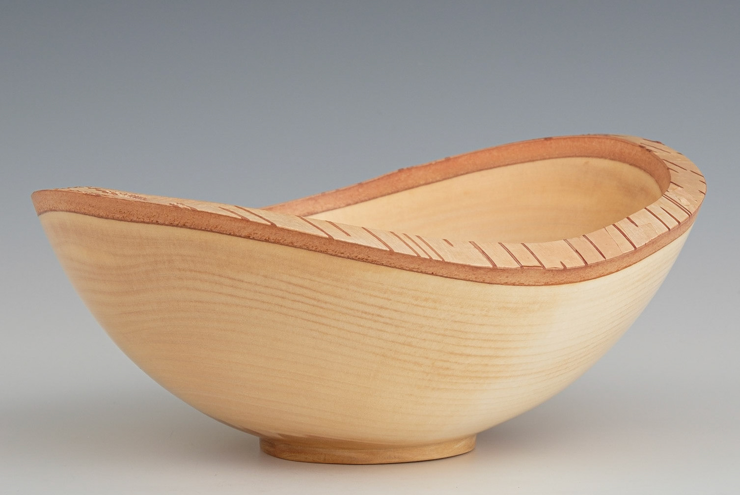 Birch Natural Edge Bowl - Diameter: 9 5/8 inches, Height: 4 inches (J50)