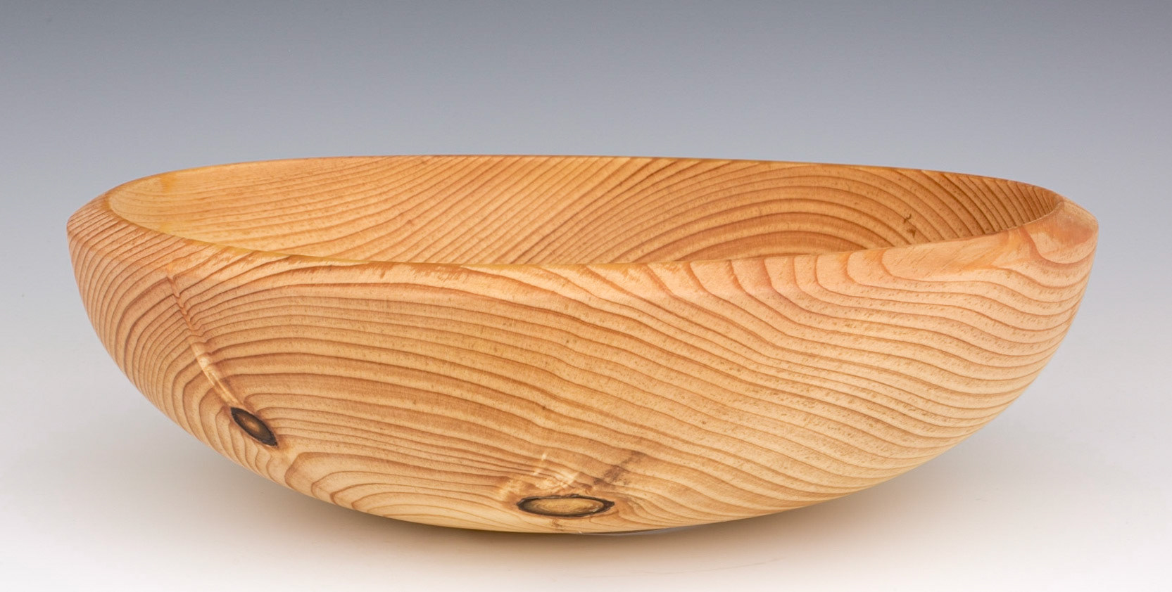 Pine Bowl - Diameter: 12 inches, Height: 3 1/2 inches (G15)