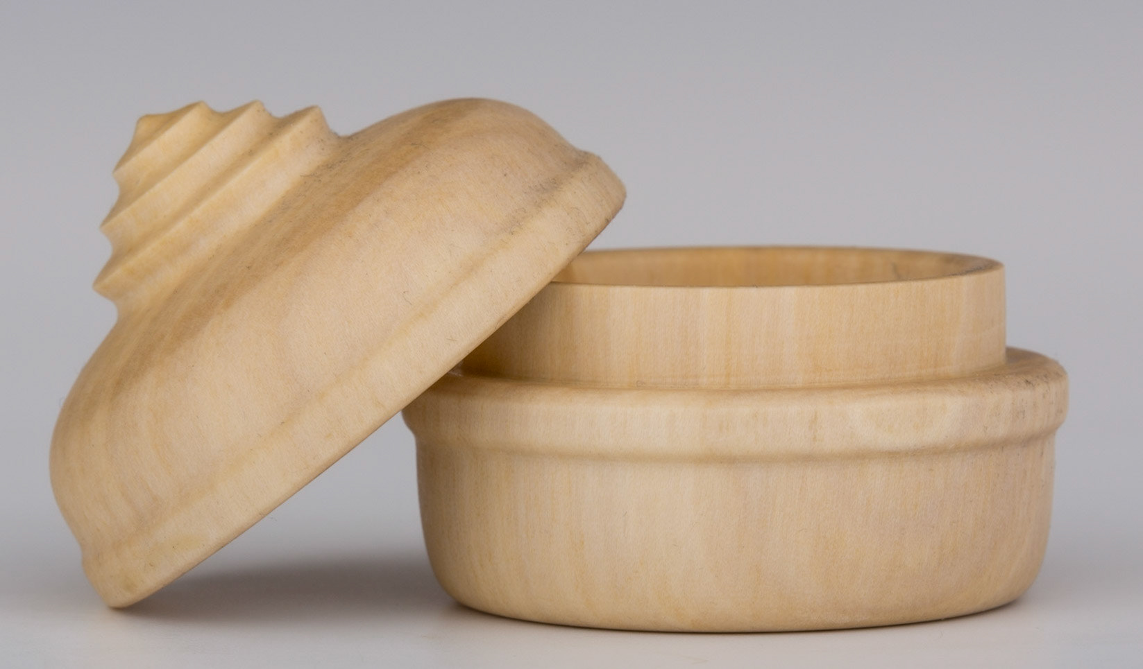 Madrone Lidded Box - Diameter: 1 3/4 inches, Height: 1 5/8 inches (C102)