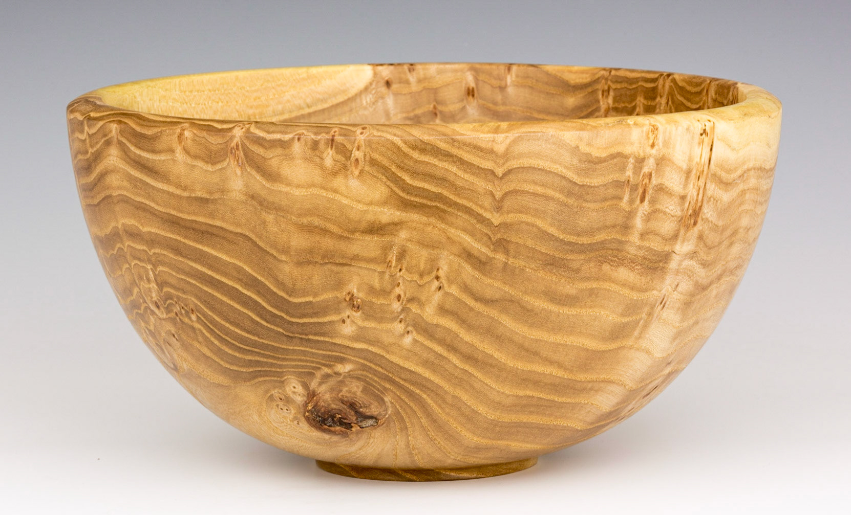 Elm Bowl - Diameter: 9 1/8 inches, Height: 4 3/4 inches (C7)