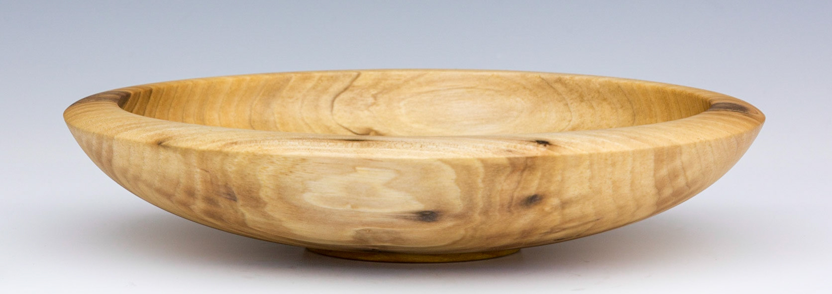 Walnut Bowl - Diameter: 8 5/8 inches, Height: 1 7/8 inches (H12)