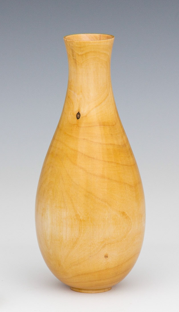 Plum Hollow Form - Diameter: 2 5/8 inches, Height: 6 1/4 inches (F74)