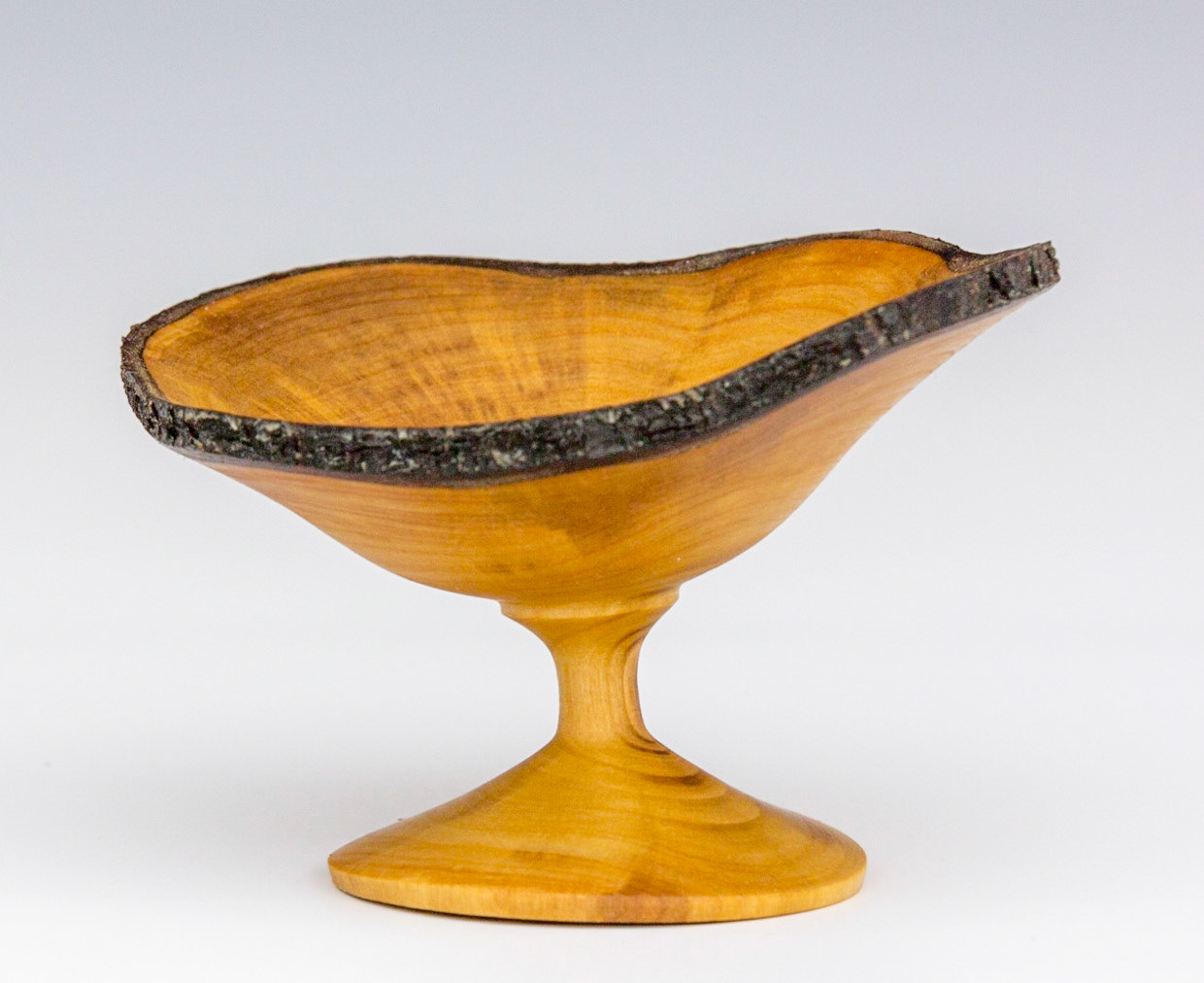 Plum Natural Edge Goblet - Diameter: 2 inches, Height: 2 1/2 inches (F64)