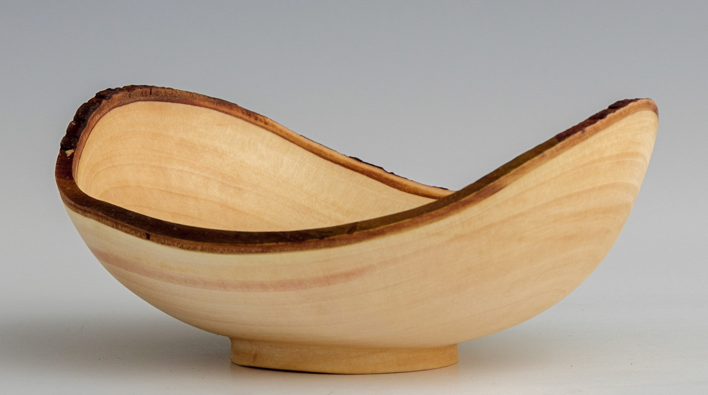 Madrone Natural Edge Bowl - Diameter: 5 7/8 inches, Height: 2 1/4 inches (E98)