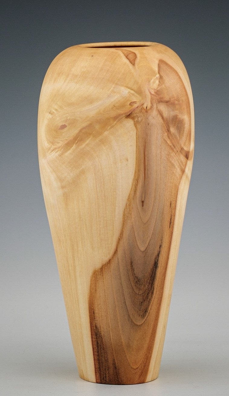 Madrone Hollow Form - Diameter: 3 3/4 inches, Height: 8 1/4 inches (E102)