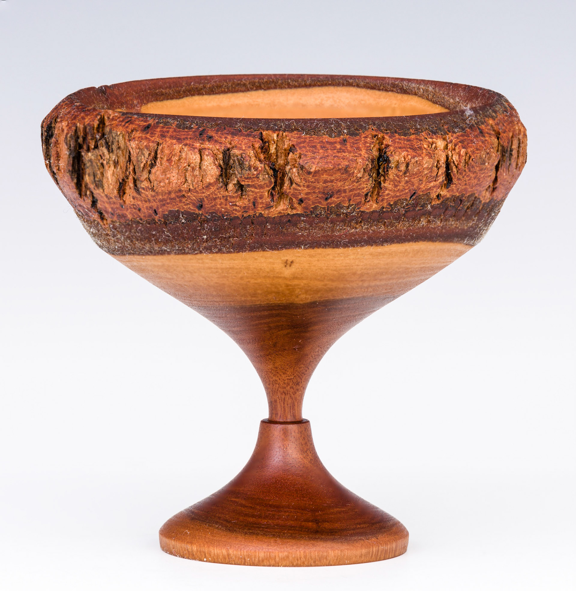 Iron Bark Eucalyptus Natural Edge Bowl - Diameter: 3 3/8 inches, Height: 3 1/8 inches (A86)