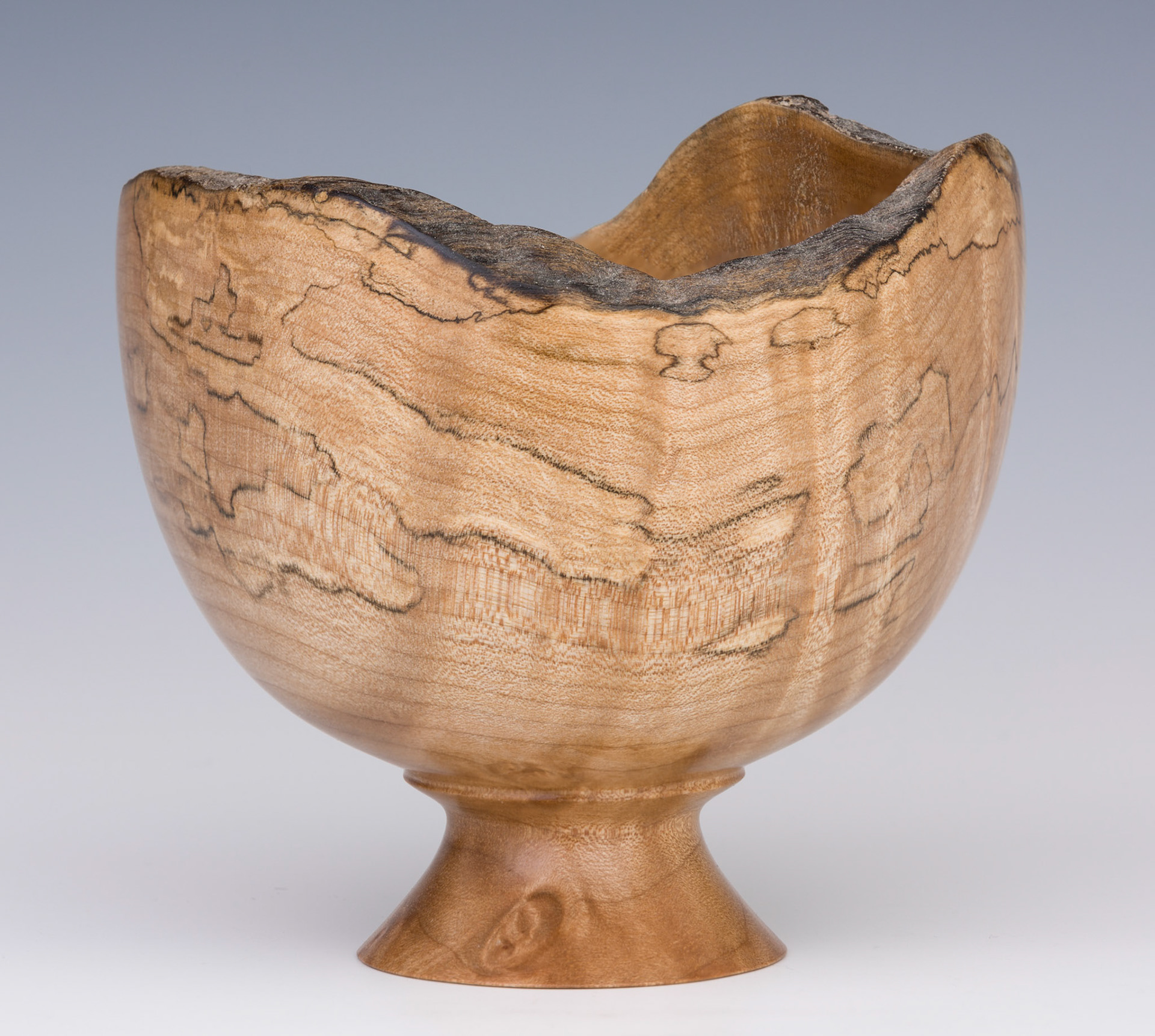 Maple Natural Edge Bowl - Diameter: 5 inches, Height: 4 1/2 inches (A141)