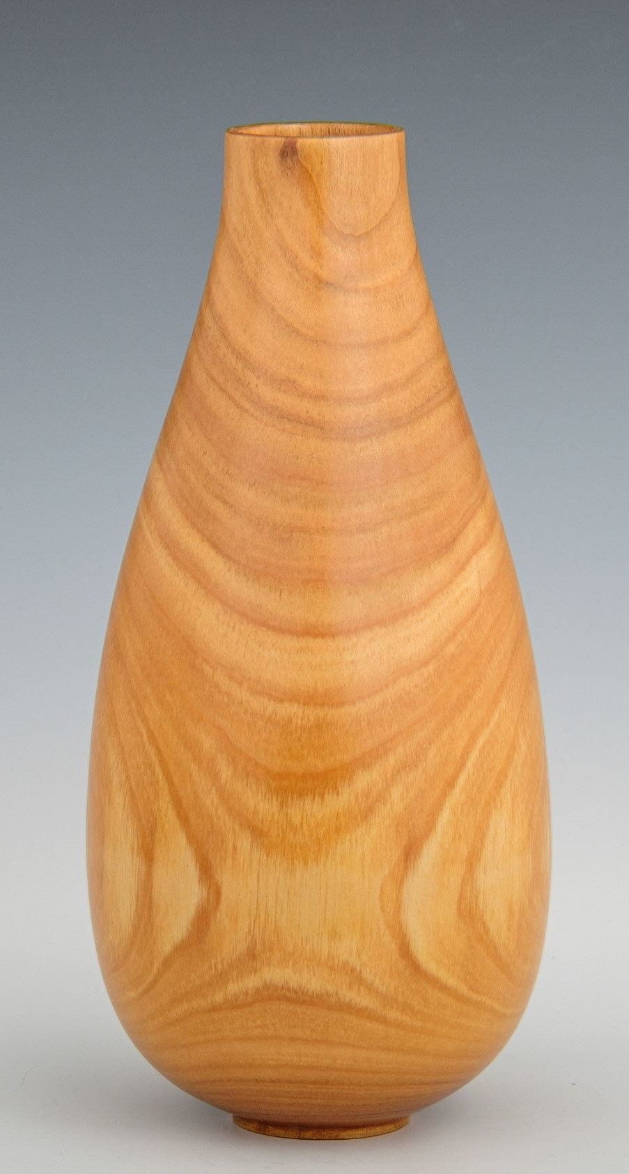 Cherry Hollow Form - Diameter: 4 1/8 inches, Height: 9 1/8 inches (D128)