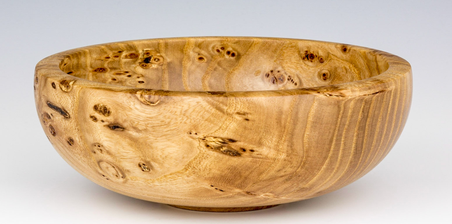 Elm Bowl - Diameter: 7 1/8 inches, Height: 2 5/8 inches (C22)
