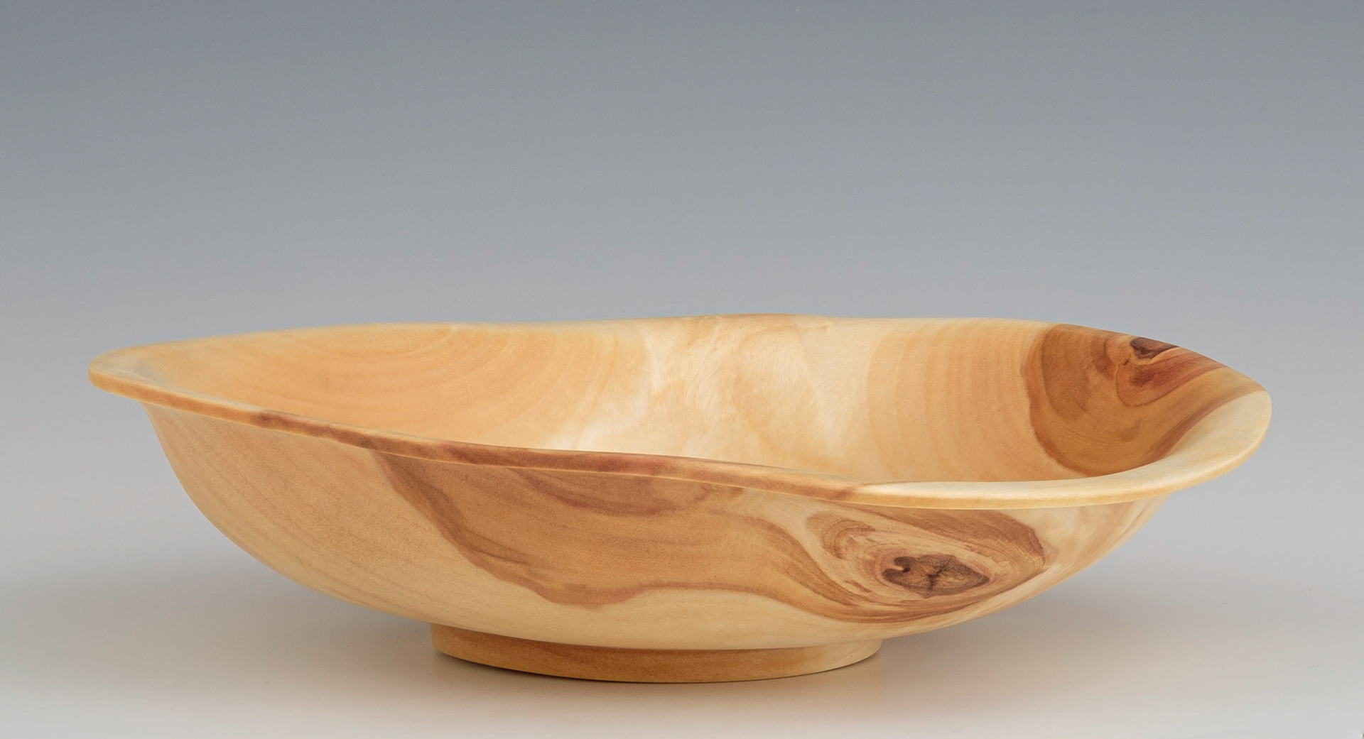 Birch Bowl - Diameter: 9 3/4 inches, Height: 2 3/8 inches (J74)