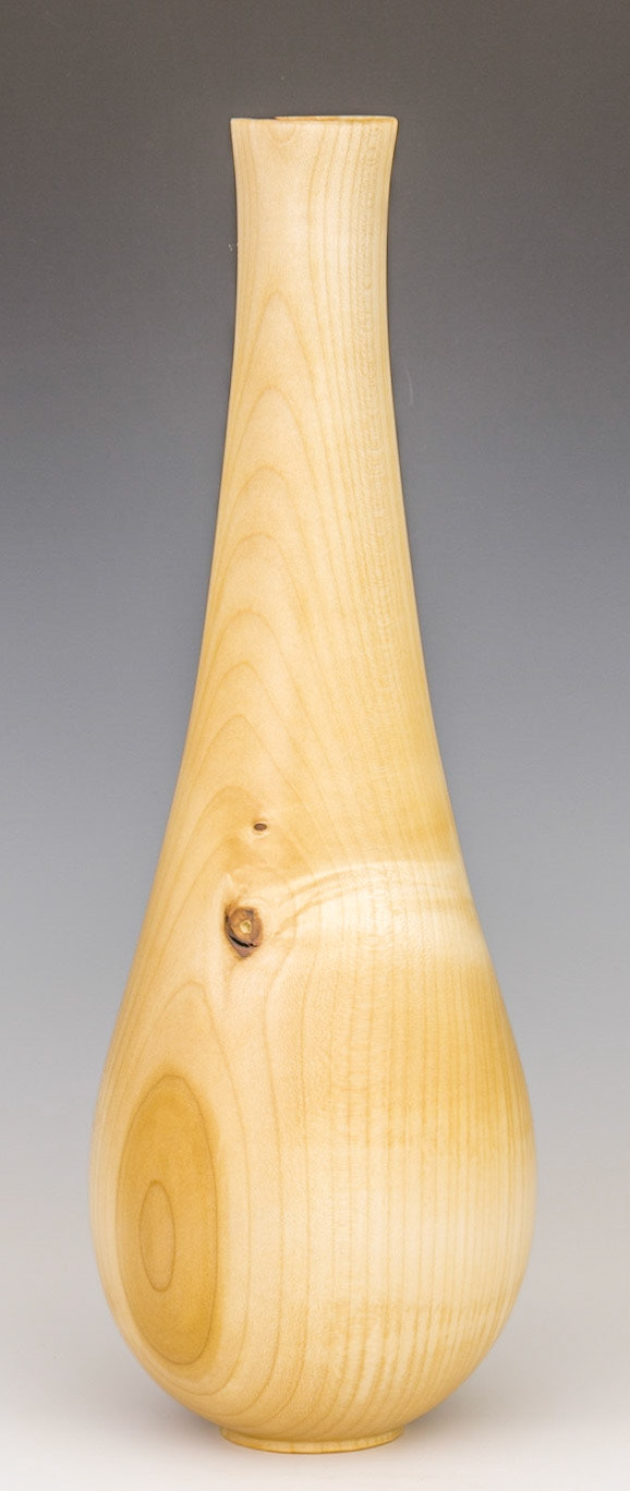 Maple Hollow Form - Diameter: 4 3/4 inches, Height: 14 1/8 inches (D32)