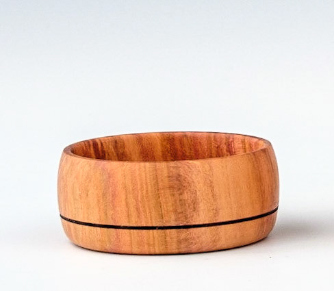 Plum Vessel - Diameter: 2 5/16 inches, Height: 1 1/8 inches (J107)