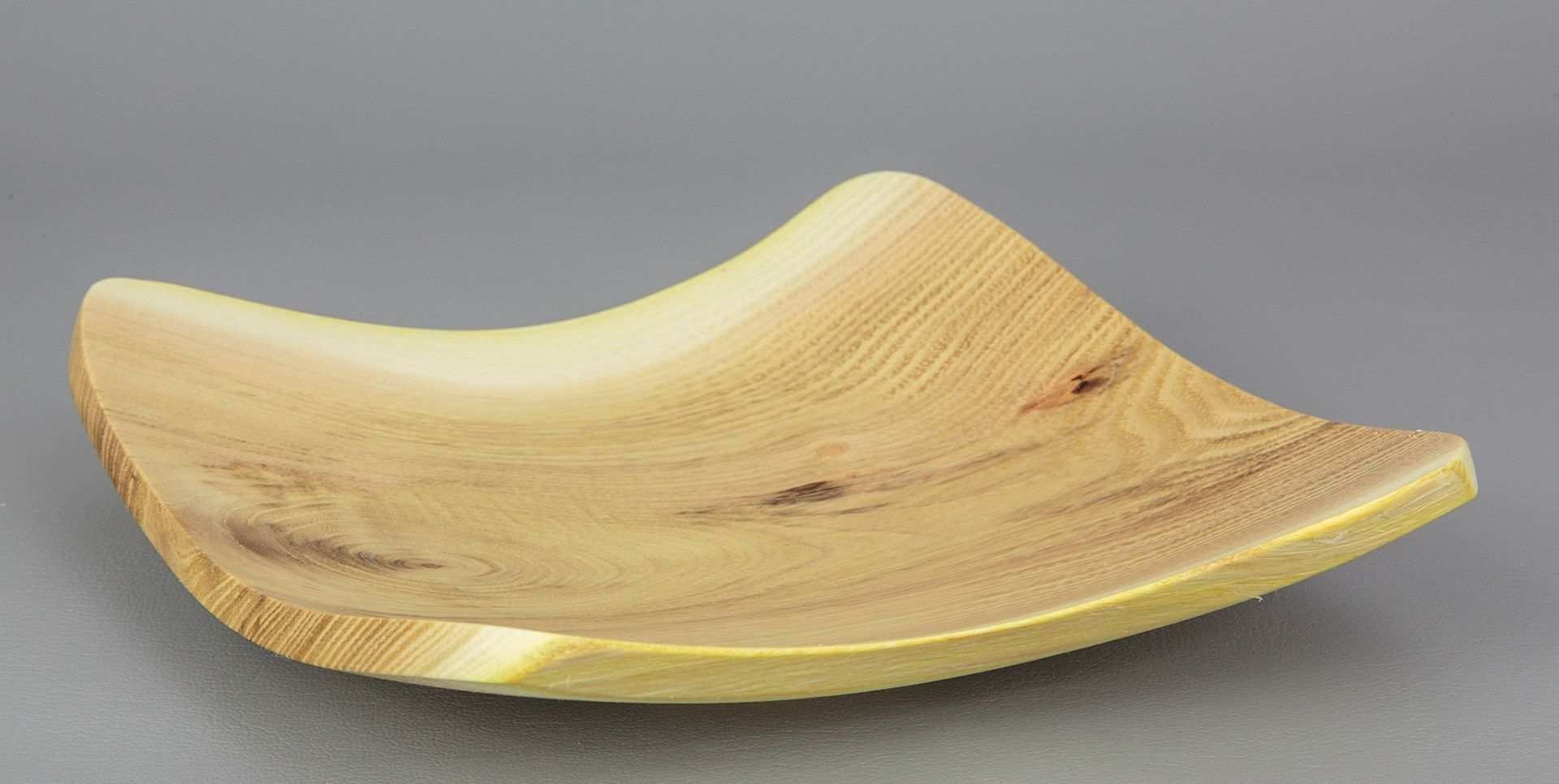 Black Locust Square Platter - Length: 7 inches, Width: 6 1/2 inches, Height: 1 1/2 inches