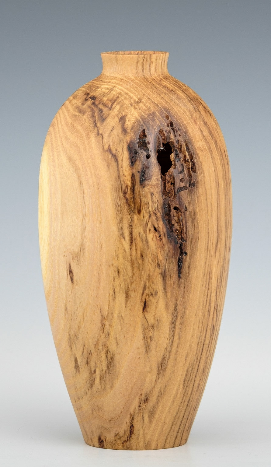Black Locust Hollow Form -Diameter: 3 5/8 inches, Height: 7 3/4 inches (D101)