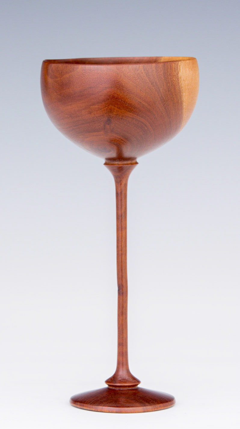 Iron Bark Eucalyptus Goblet - Diameter: 2 1/2 inches, Height: 5 5/8 inches (A102)